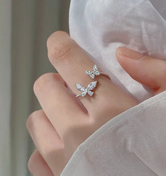 S925 Sterling Silver Butterfly Ring for Women Value Destination