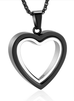 Heartfelt Remembrance: Stainless Steel Heart-Shaped Cremation Pendant Value Destination