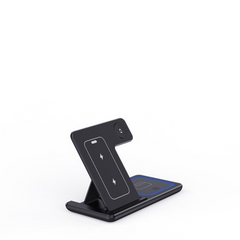 3 In 1 LED Fast Wireless Charger Stand Foldable Charging Station Value Destination