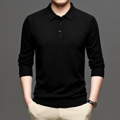 Men's Lapel Knit Pullover Sweater Value Destination