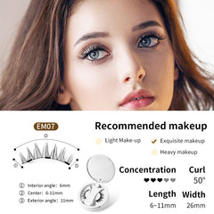 Magnetic False Eyelashes Set with Applicator Value Destination
