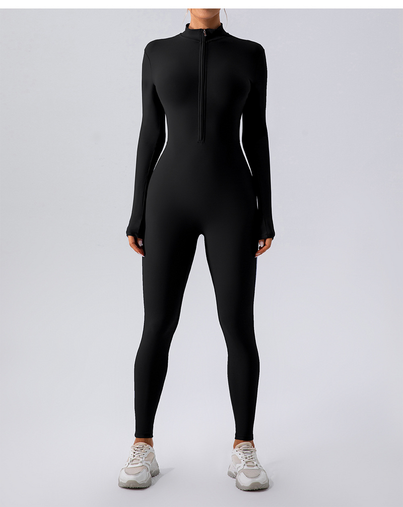 Fleece-Lined Yoga Jumpsuit Value Destination