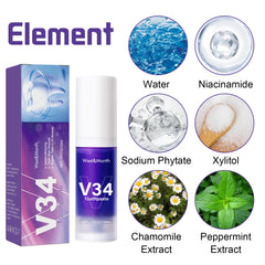 V34 Tooth Cleaning Mousse Value Destination