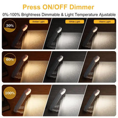 LED USB Rechargeable Book Light Reading Light Eye Protection Value Destination