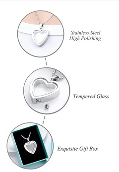 Heartfelt Remembrance: Stainless Steel Heart-Shaped Cremation Pendant Value Destination