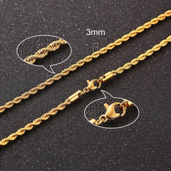 Twisted Rope Figaro Necklaces Value Destination