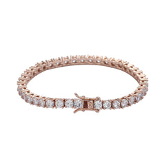 Tennis Chain Copper Zircon Single Row Hip Hop Bracelet Value Destination