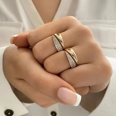 Elegant Adjustable Sparkle Ring Value Destination