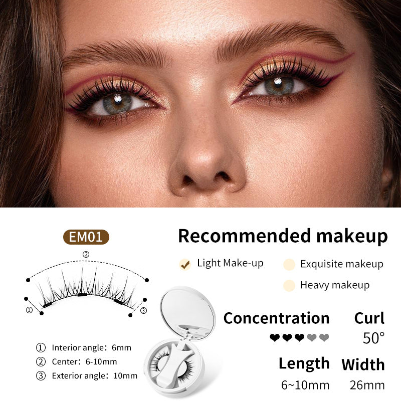 Magnetic False Eyelashes Set with Applicator Value Destination