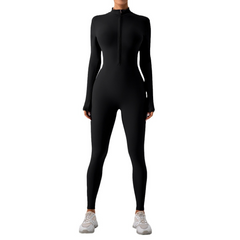 Fleece-Lined Yoga Jumpsuit Value Destination