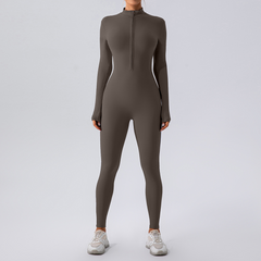 Fleece-Lined Yoga Jumpsuit Value Destination
