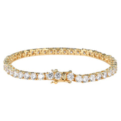Tennis Chain Copper Zircon Single Row Hip Hop Bracelet Value Destination