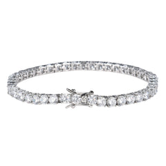 Tennis Chain Copper Zircon Single Row Hip Hop Bracelet Value Destination