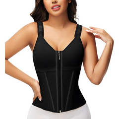 Mesh Waist Slimming Three-Breasted Shapewear Corset Value Destination