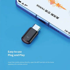 ype-C Micro USB Smart IR Remote Control Phone APP Mini Adapter Value Destination