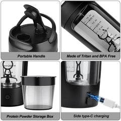 Electric Portable Whey Protein Shaker Bottle Value Destination