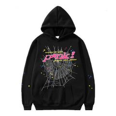 Spider Letter Prints Hoodies Value Destination