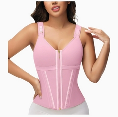 Mesh Waist Slimming Three-Breasted Shapewear Corset Value Destination