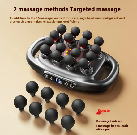 Deep Tissue Muscle Massage Gun, 8/16 Heads Value Destination