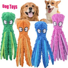 Interactive Bite-resistant Plush Octopus Pet Toy Value Destination
