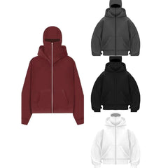 Men's Hooded Zip-Up Baseball Jacket Value Destination