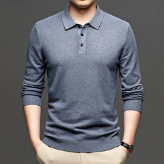 Men's Lapel Knit Pullover Sweater Value Destination