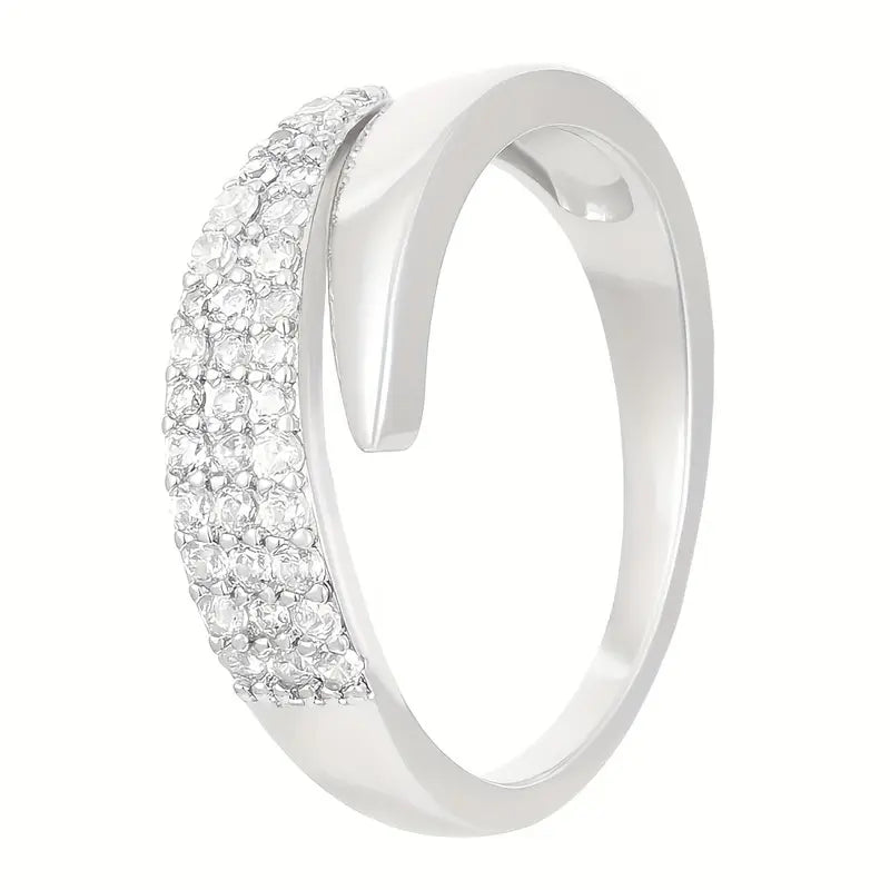 Elegant Adjustable Sparkle Ring Value Destination