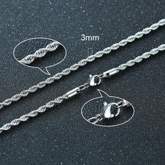 Twisted Rope Figaro Necklaces Value Destination