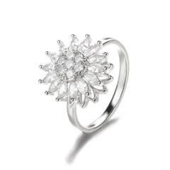 Sunflower Rotation Ring for Anxiety Relief Value Destination