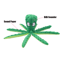 Interactive Bite-resistant Plush Octopus Pet Toy Value Destination