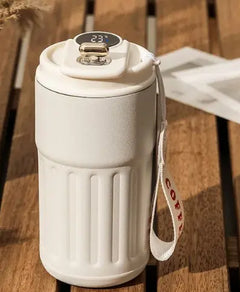 Smart Digital Thermal Bottle Portable Coffee Mug Stainless Steel Water Bottle In-Car Insulated Cup Keep Cold Vacuum Flasks 450ml Value Destination