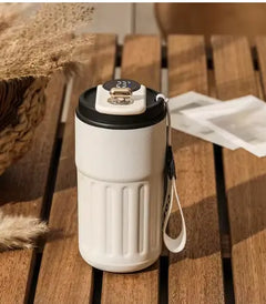 Smart Digital Thermal Bottle Portable Coffee Mug Stainless Steel Water Bottle In-Car Insulated Cup Keep Cold Vacuum Flasks 450ml Value Destination