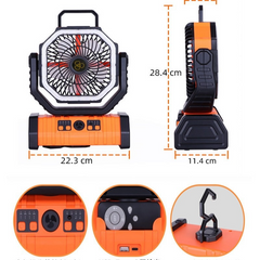 Outdoor Household Power Bank LED Light Camping Fan Value Destination