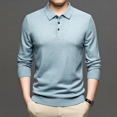 Men's Lapel Knit Pullover Sweater Value Destination