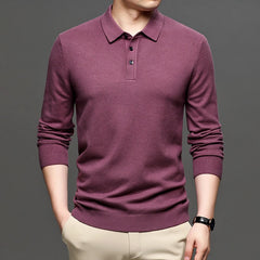 Men's Lapel Knit Pullover Sweater Value Destination