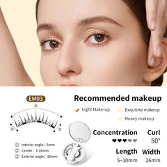 Magnetic False Eyelashes Set with Applicator Value Destination