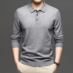Men's Lapel Knit Pullover Sweater Value Destination