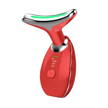Beauty Facial Massager, 7 Color Wavy Acne Beauty Microcurrent Facial Device Skin Firming for Face Neck Beauty Device, Value Destination