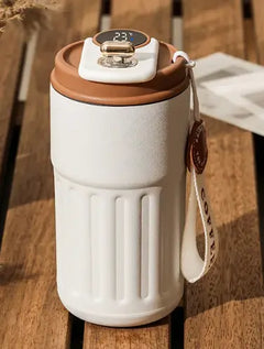 Smart Digital Thermal Bottle Portable Coffee Mug Stainless Steel Water Bottle In-Car Insulated Cup Keep Cold Vacuum Flasks 450ml Value Destination